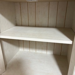 【即日対応】ニトリ リズバレー キャビネット ホワイト 食器棚 カントリーの画像