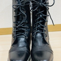 レディース ブーツ 編み上げブーツ 袴 ブーツ 24.5 LLの画像