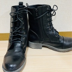 レディース ブーツ 編み上げブーツ 袴 ブーツ 24.5 LLの画像