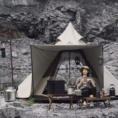 新品 Naturehike ネイチャーハイク  オールシーズン対応 大型 ワンポールテントの画像