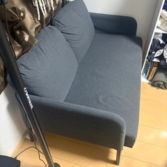 IKEA◆GLOSTAD グロスタード 2人掛けソファ クニーサ ダークグレーの画像