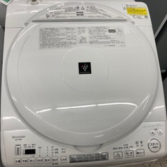 【愛品館江戸川店】保証充実　シャープ　2023年製　8.0kg全自動洗濯乾燥機　ES-TX8H-Wの画像