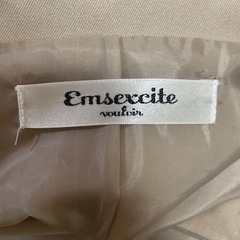 Emsexcite 丸衿デカ釦コート 丸襟 コートの画像