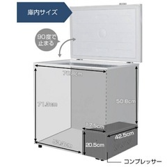 冷凍庫 199L 家庭用 業務用の画像