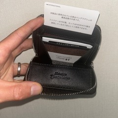 新品 牛革 小銭　カードケース　ファスナー式の画像
