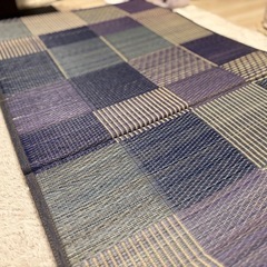 い草６つ折りマットレス デニムパッチの画像