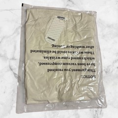 【新品】メンズ カジュアル Vネック セーター ホワイト M 無地 リブ 長袖 プルオーバー ブラウスの画像