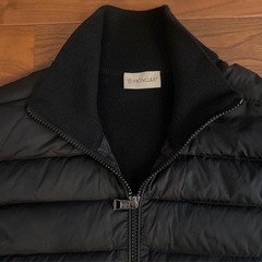 MONCLER 　モンクレール　カーディガン 黒 S メンズ　ダウンニットの画像