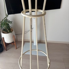 ウニコ unico サラ SARAH ポールハンガー コートスタンド コートハンガー ホワイト アイアン H160cm の画像