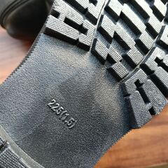 新品 22.5cm レディース ブーツ ブラック 厚底 シューズ ショートブーツ 識別番号:【B257-Z】の画像