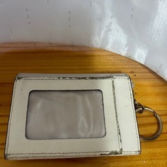 kate spade NEW YORK キーリング付きミニ財布 ベージュの画像