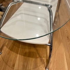 美品 ガラス テーブル ローテーブル 取りに来ていただける方の画像