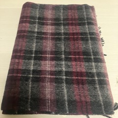 新品メンズ　ピュアウールマフラーの画像