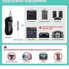 新品2人用ワイヤレスマイク KIMAFUN2.4Gワイヤレスヘッドセットおよびラベリアラペルマイク ２人同時使用可能 外付けクリップマイク 50ｍ伝送距離 8時間連続使用 プラグ＆プレイ 拡声器に対応 授業、講演、会議、イベント、説明会の画像