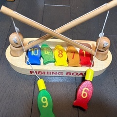 木製マグネット釣りの画像