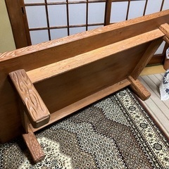 0円　座卓　約150×90×33cmの画像