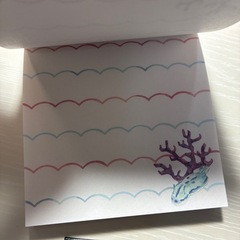 クラゲ柄のメモ帳の画像