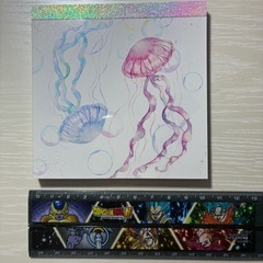 クラゲ柄のメモ帳の画像