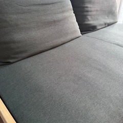 1月4日夜まで　大型木製フレーム　KIYUI（キユイ）　2人掛ソファの画像