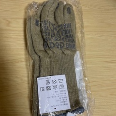 【新品未開封】DOD 耐熱グローブ アツイノイケルシランケド（カーキ）の画像