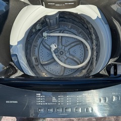 ◾️アイリスオーヤマ株式会社 (全自動洗濯機)IAW-T605BL(6kg)超美品⚫︎の画像
