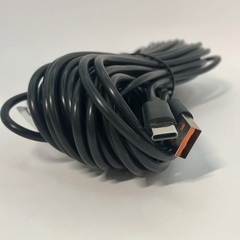 【192】新品1点 セキュリティカメラ用 Type-C/USBケーブル10m×1本 黒の画像