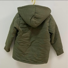 【美品】3can4on カーキ　裏起毛　ボア　コート　110 中綿　ダウンの画像