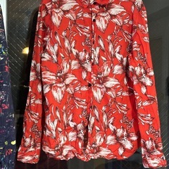 スペインブランド　Desigual  長袖シャツ　【赤L】の画像