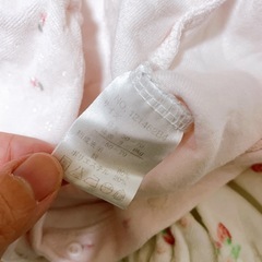 冬向き 女の子 ロンパース 3枚 まとめ売り 50～70cmの画像