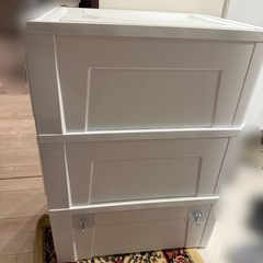 【無料】アイリスオーヤマ 衣装ケース　3個の画像