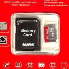 【195】新品1点 高速 U3 Class 10 TF/SDメモリーカード 128GBの画像