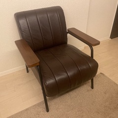 1人掛けソファ　2脚セットの画像