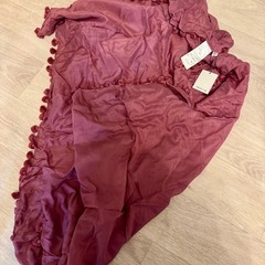 FRAY I.D バーガンディ ストール　タグ付きの画像