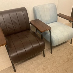 1人掛けソファ　2脚セットの画像