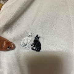 猫柄ポロシャツの画像