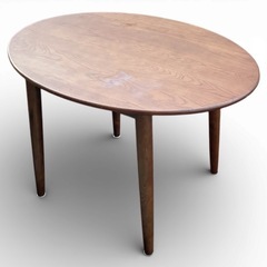 【2601006】木製ダイニングテーブル オーバル型の画像