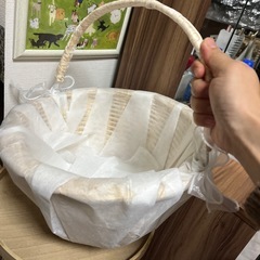 美品／可愛いかご　インテリアの画像