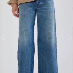 デニムパンツ　RODEO CROWNS HIP EMB LOOSE DENIMの画像