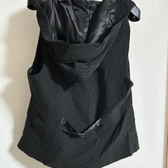 【古着】　レディース　フード付きベストの画像