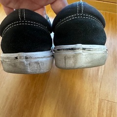 Vans ブラック ホワイト スニーカー 25.5cmの画像