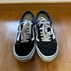 Vans ブラック ホワイト スニーカー 25.5cmの画像