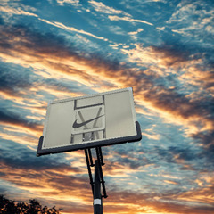 ★上下昇降式バスケットゴール★クリアボード★難ありの画像