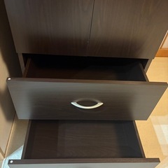 ニトリ　ワードローブ　ブラックの画像