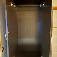 ニトリ　ワードローブ　ブラックの画像