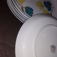 mikasa ミカサ プレート 皿 6枚セット 直径26cm 深さ3cm 新品 長期保管品 昭和レトロの画像