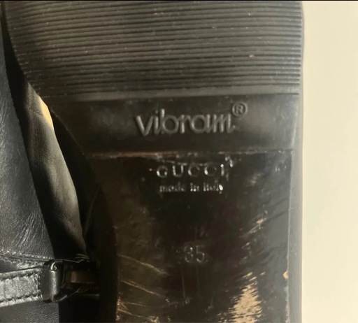 GUCCI ホースビット ショートブーツ ブラック レザー