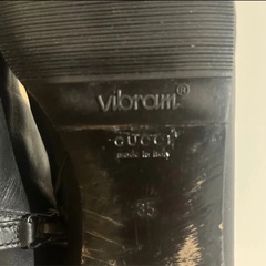 GUCCI ホースビット ショートブーツ ブラック レザーの画像