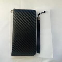 【新品】財布 メンズ 長財布 大容量 カーボンレザー製 男性 スキミング防止の画像