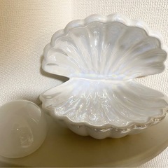 Francfranc（フランフラン）シェルランプ　ホワイトの画像