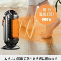 新品 未使用 セラミックヒーターヒーター小 型 省エネ 静音 軽量 タイマー付きの画像